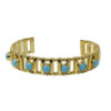 Pulsera Oro 18k con 7 turquesas