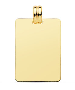 Medalla oro 18k rectangular 24 x 45 mm