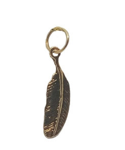 Colgante Oro 18k Pluma