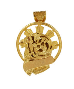 Colgante Medalla Oro 18k Cristo