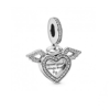 Charm colgante en plata de ley Corazón y Alas de Ángel REF. 798485C01