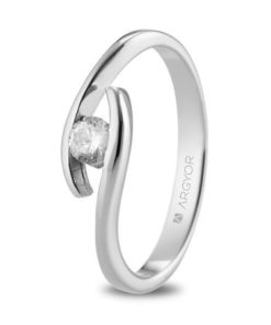 SORTIJA CON UN DIAMANTE 0.15CT