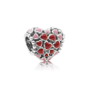 Charm corazon rojo y rosa plata. jpg