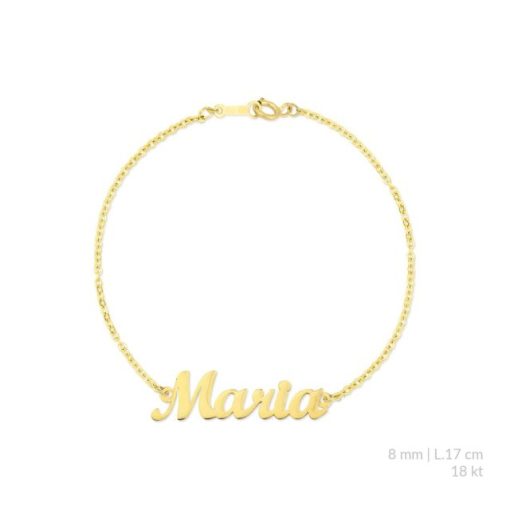 Pulsera Oro 18k nombre