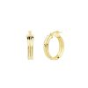 Aros Oro 18K redondos doble