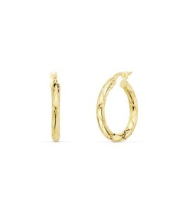 Aros Oro 18k 20mm Lissi