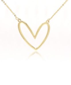 Collar chapado corazon