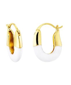 Aros chapados oro blancos