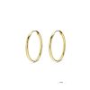 Aros oro 18k redondos lisos 14 x 1mm