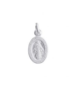 Colgante plata de ley virgen milagrosa 10mm