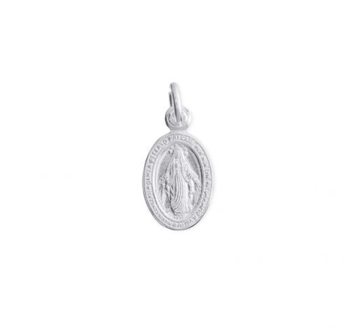 Colgante plata de ley virgen milagrosa 10mm