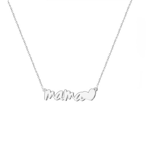 Collar chapado mama corazon