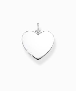 Colgante plata de ley chapado corazon 18mm