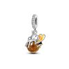 Charm plata abeja maya